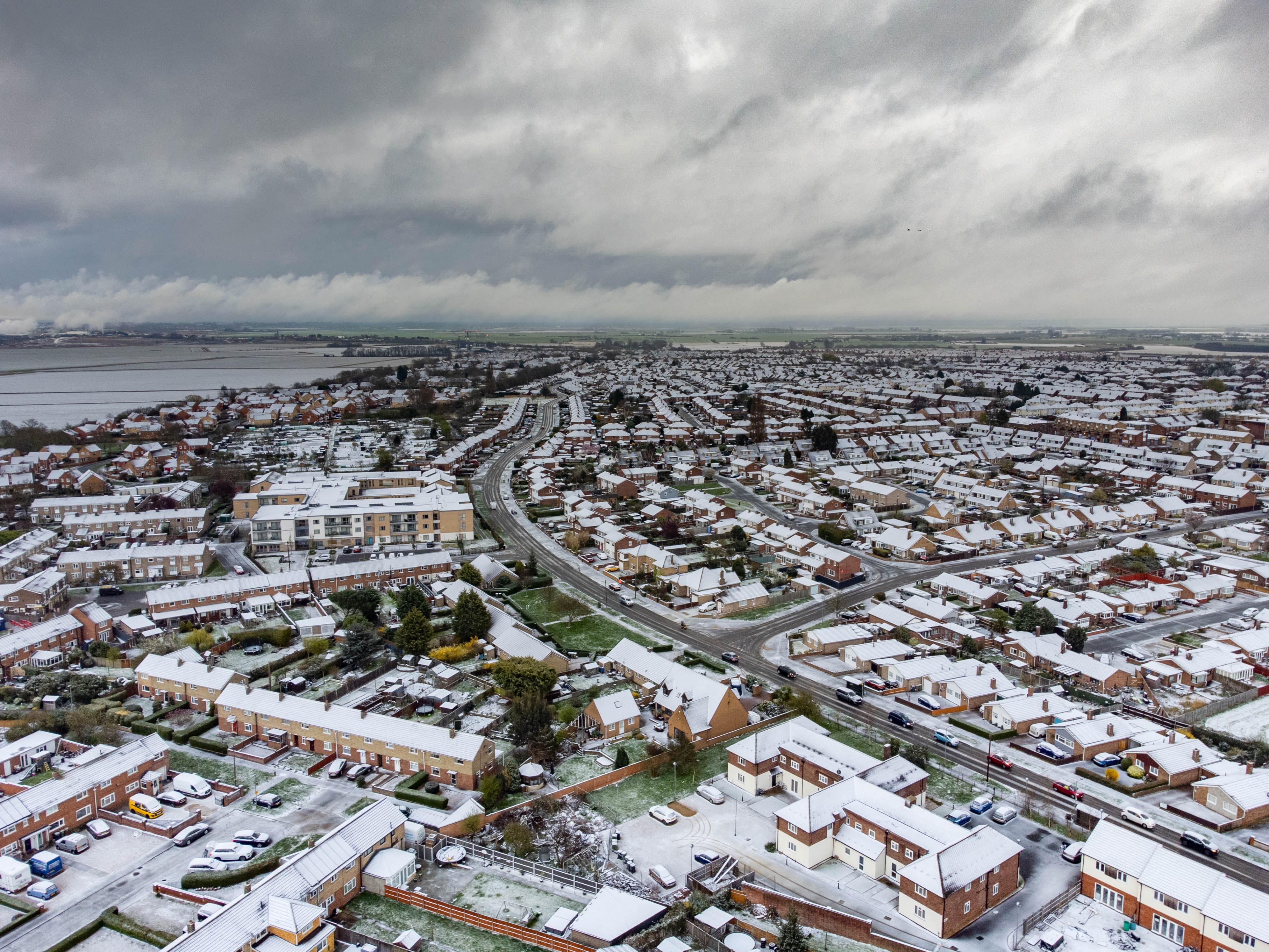 Parts of the UK were covered in snow yesterday