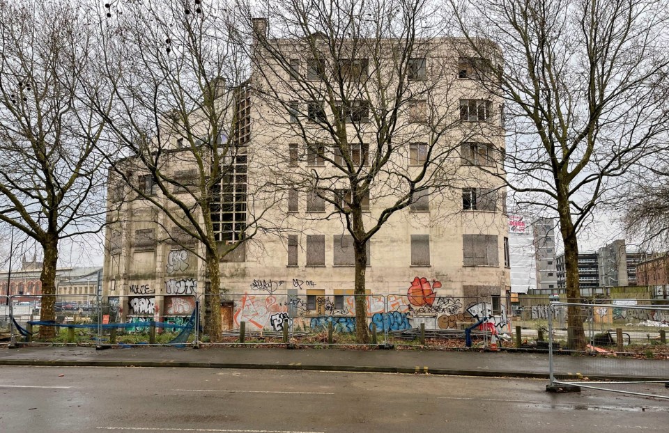 He lives inside the abandoned Grosvenor Hotel in Bristol