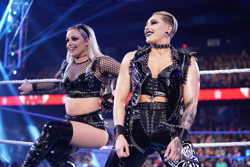 Liv Morgan will pair up with Rhea Ripley to challenge for the tag team titles at WrestleMania