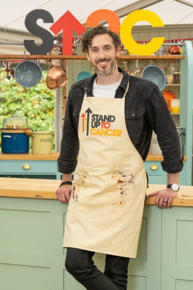 Blake is one of the celebs taking part in the Stand Up to Cancer Bake Off special