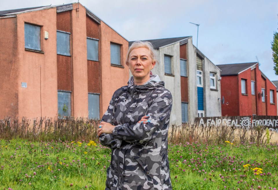 Kerry Mackintosh is one of the last residents of an eerie 'ghost town' estate