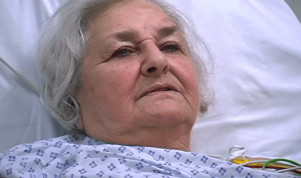 Carole, 79, was taken to A&E after suffering a stroke