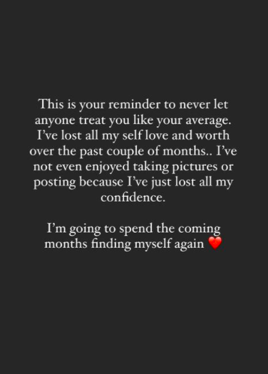 Demi’s Instagram post hints that they have broken up