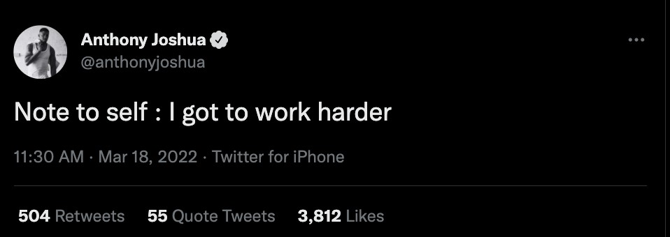 But he recently admitted that he could ‘work harder’