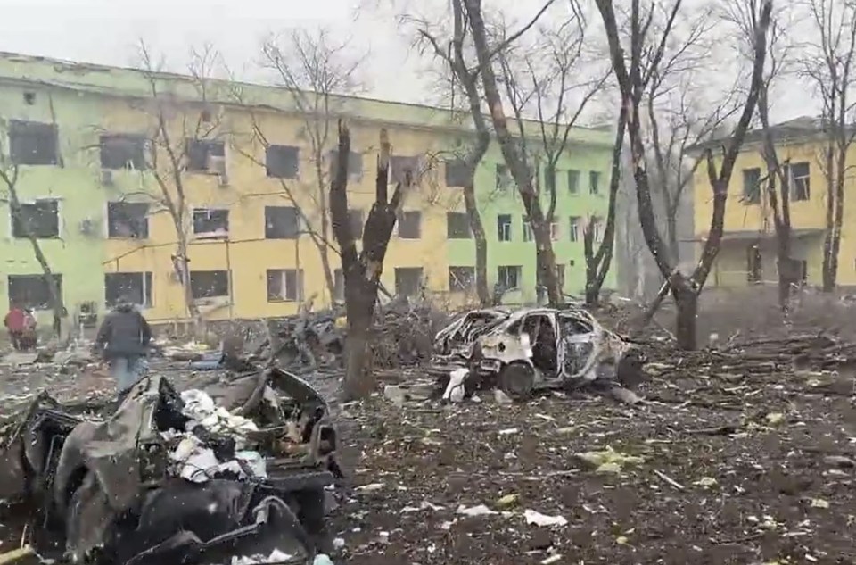 The strike hit a maternity hospital in Mariupol