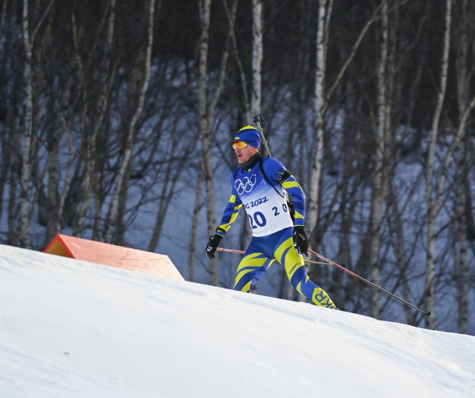 Dmytro Pidruchny competes at Beijing 2022