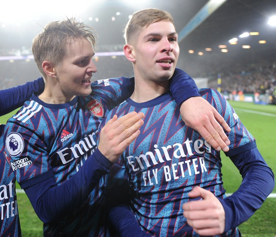 Martin Odegaard and Emile Smith Rowe are excelling under Mikel Arteta