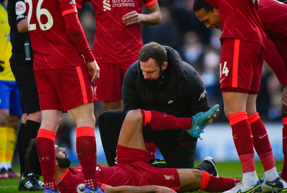 Salah was forced off through injury