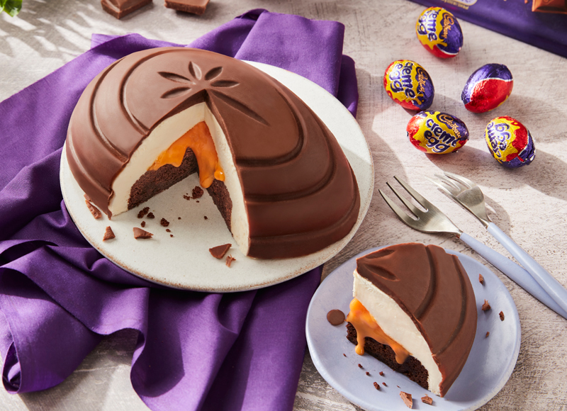 Egg-citing news, Iceland has released a giant Creme Egg desert