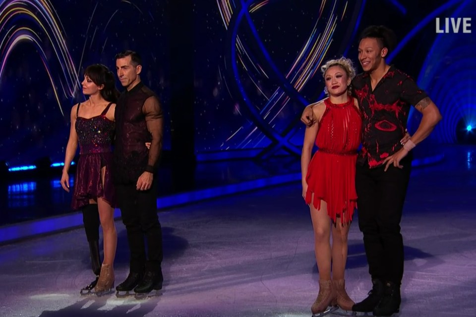 Stef and Kye Whyte and competed in the skate-off on Dancing On Ice