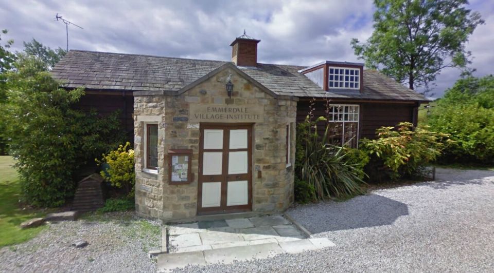 Emmerdale's village hall is the one building to feature its own external set