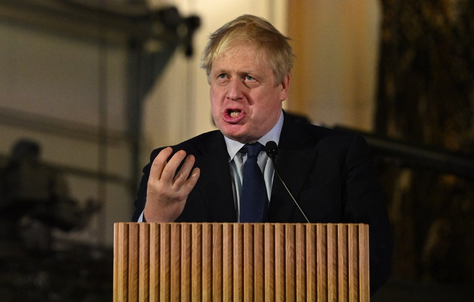 Boris Johnson speaking in Estonia tonight declared this a battle of "good vs evil"