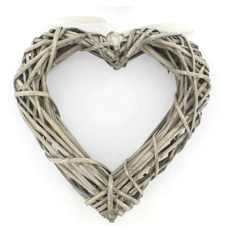 This wicker heart wreath is half price at Hobbycraft