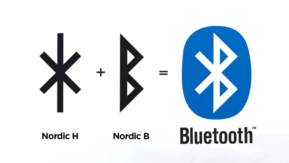 The Bluetooth logo is a combination of King Harald's initials in Nordic rune