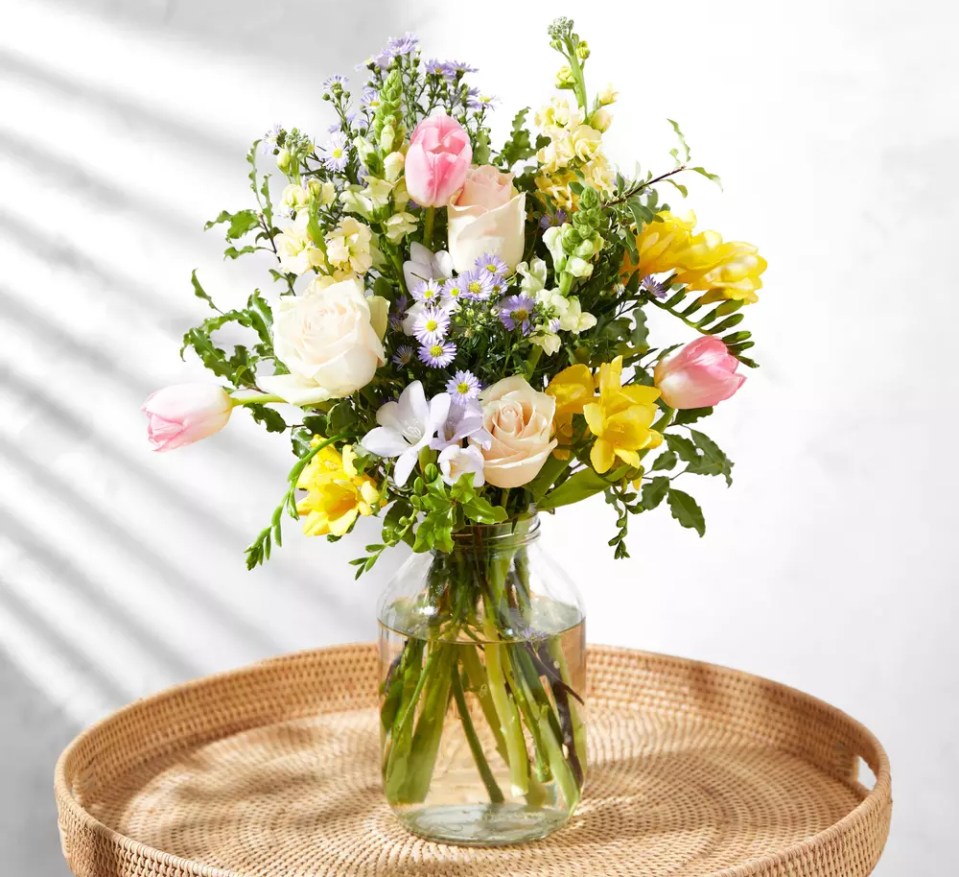 This beautiful Mother's Day Pick bouquet is currently on offer at Bloom & Wild