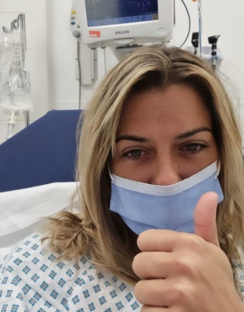 Gemma Oaten told fans she is in hospital with kidney problems