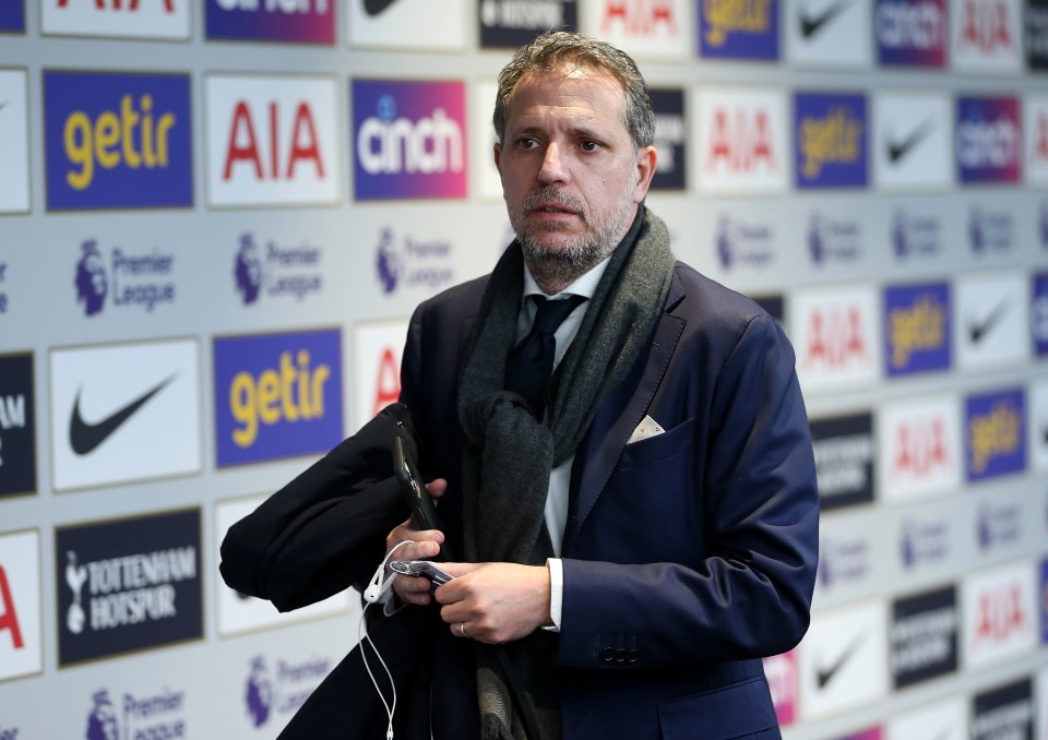 Fabio Paratici joined Spurs in July last year