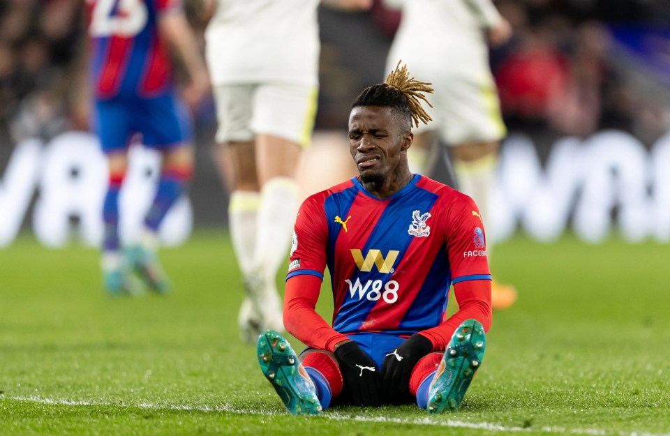 Zaha was accused of diving during Palace's draw with Leeds