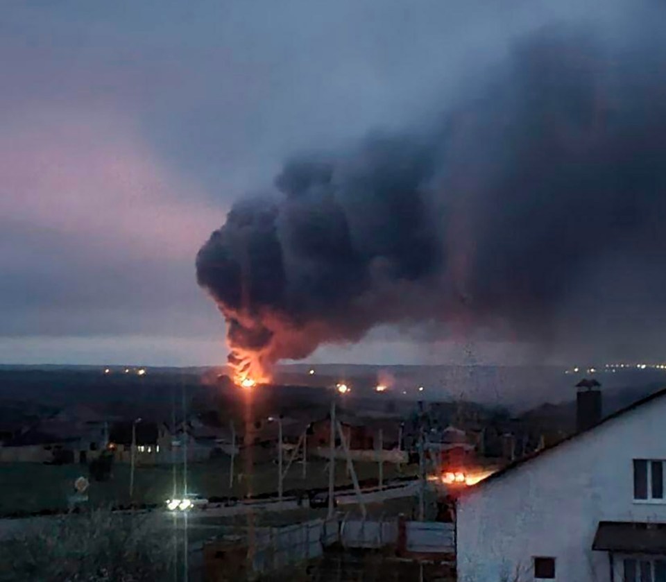 Several explosions were heard in Belgorod early on April 27