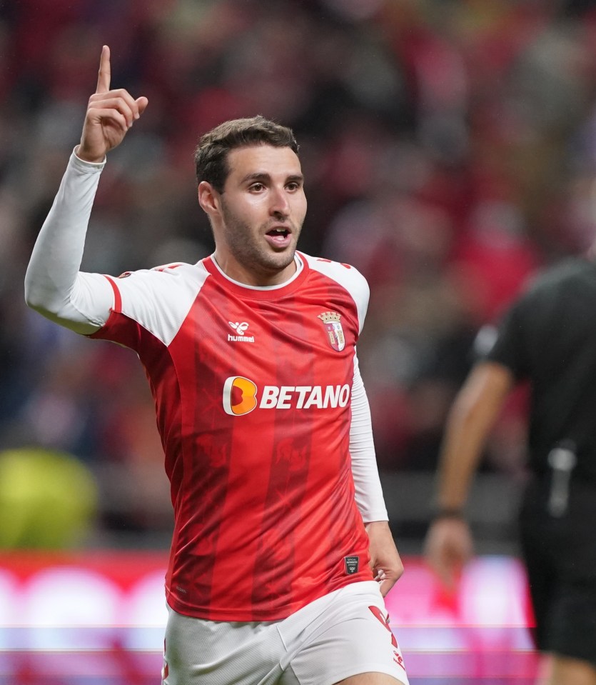 Abel Ruiz celebrates scoring what turned out to be the winner on the night