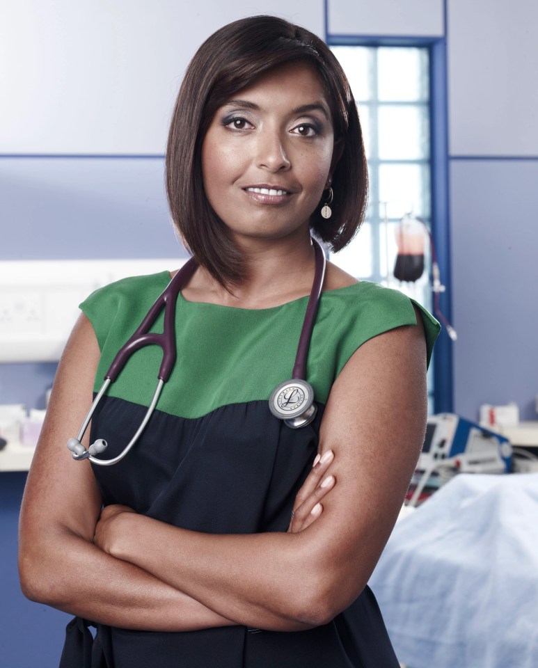 The actress played consultant Zoe Hanna in BBC medical drama Casualty