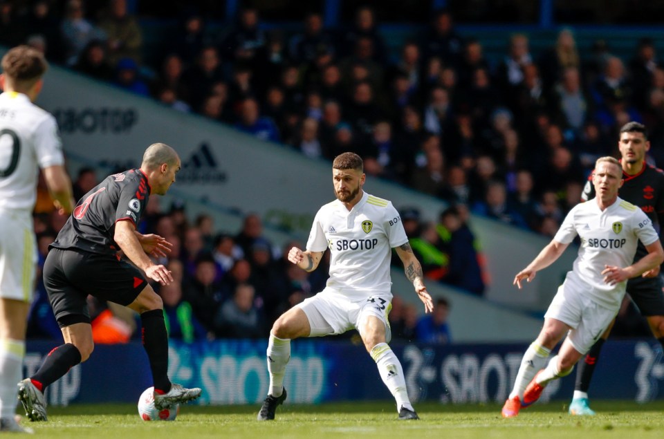 Mateusz Klich during Leeds’ draw with Southampton