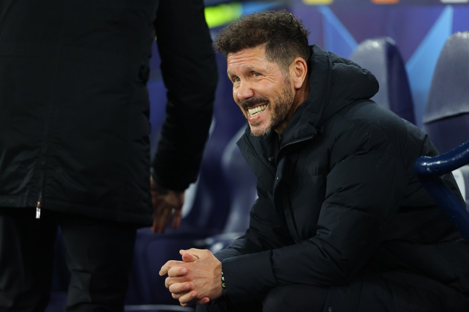 Diego Simeone fielded an incredibly defensive starting XI against Man City in midweek