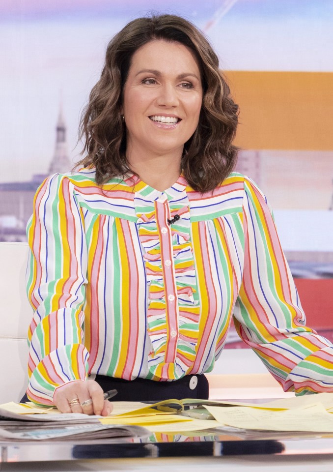 Susanna Reid, seen here last week, did not appear on GMB today