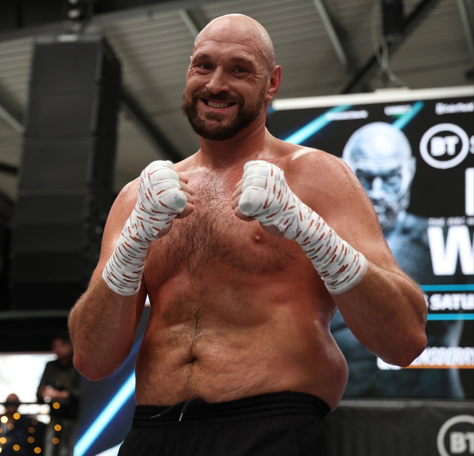 Tyson Fury ahead of his fight with Dillian Whyte