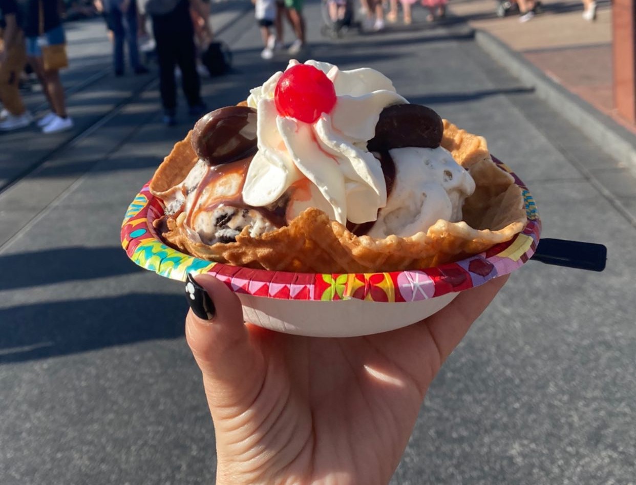 Although Sue shared this tasty treat from Magic Kingdom, they do cook food at home some evenings