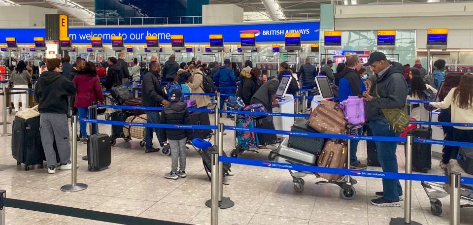 Chaos at Heathrow's Terminal 5 this week as flights were grounded due to staff shortages