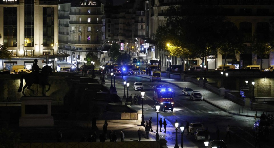 The attack occurred on Pont Neuf - in the centre of Paris