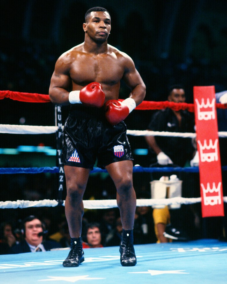 Heavyweight legend Mike Tyson pictured in 1990