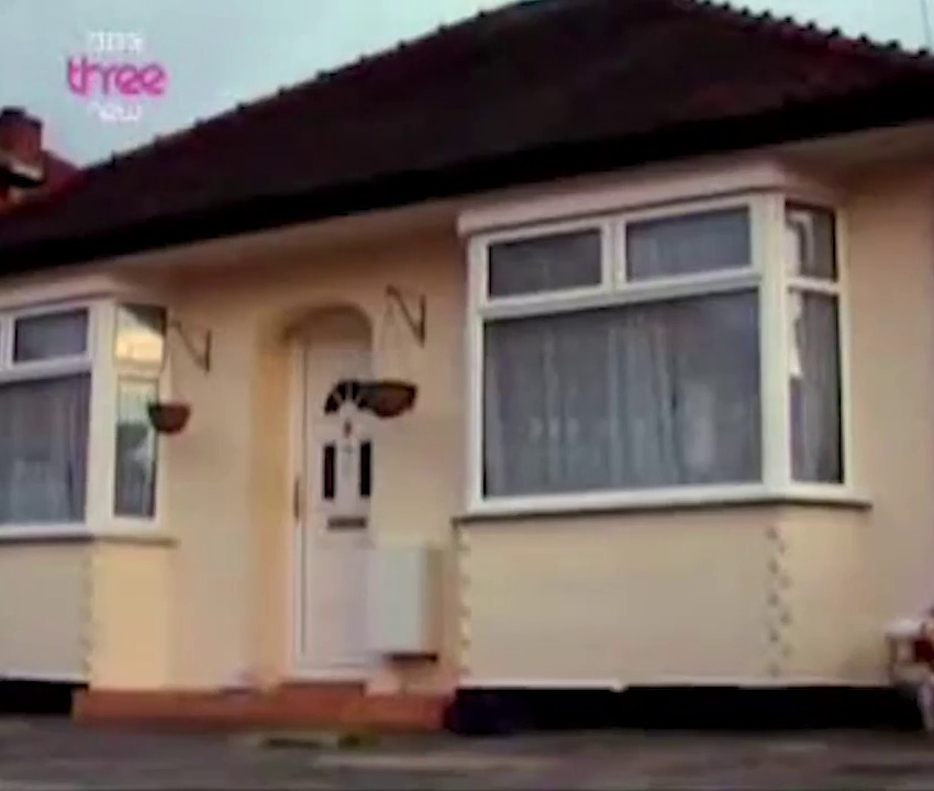 Before the Mucky Mansion, Katie lived in his bungalow with a friend