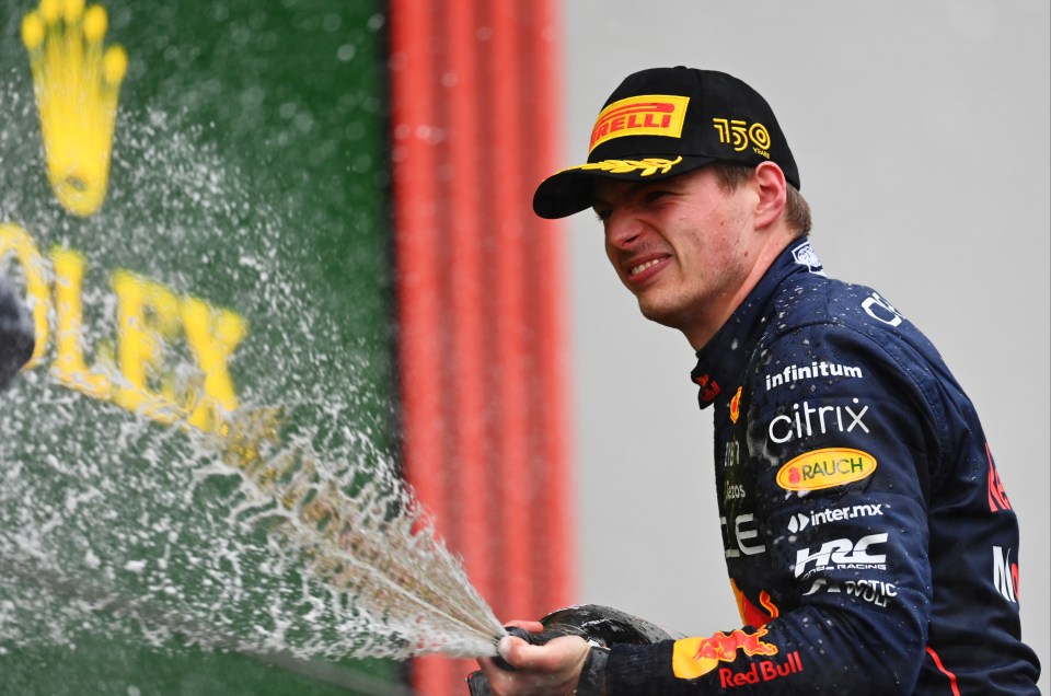 Verstappen celebrated his second Grand Prix win of the 2022 season