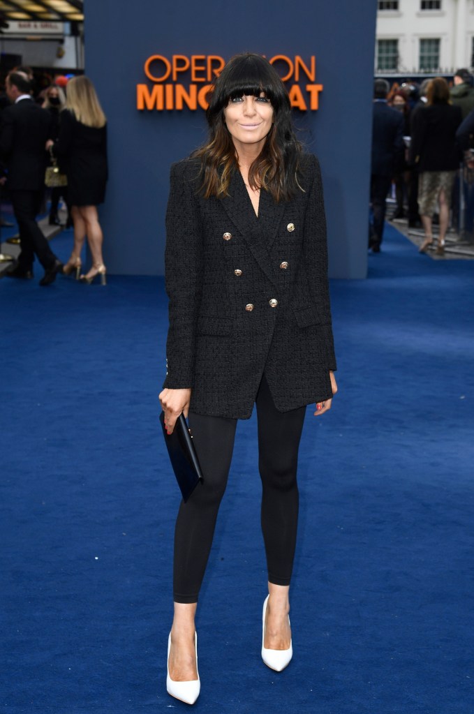 TV star Claudia Winkleman looked chic at the premiere