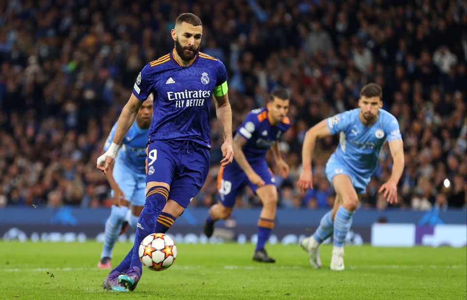 Karim Benzema beautifully chipped home a penalty to keep Real Madrid in the tie