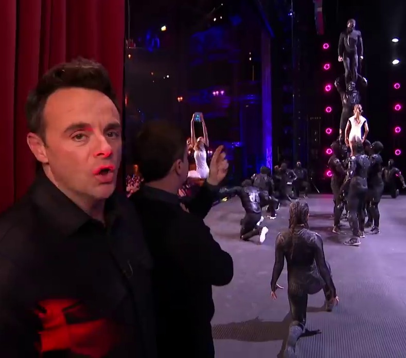 Ant McPartlin is seen shouting: 'No no no no' as an act performs tonight