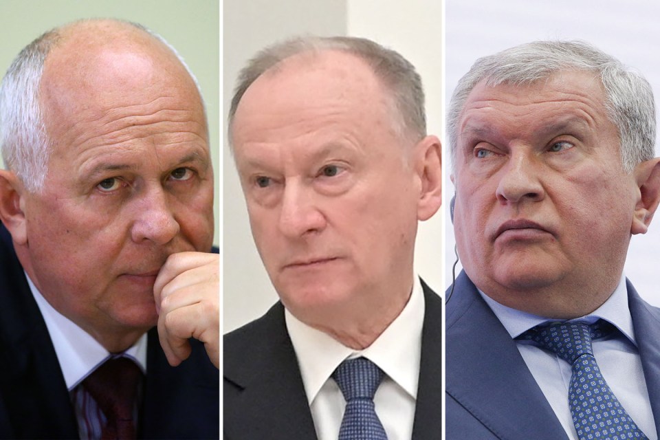 Sergei Chemezov, Nikolai Patrushev and Igor Sechin are in Putin's inner circle