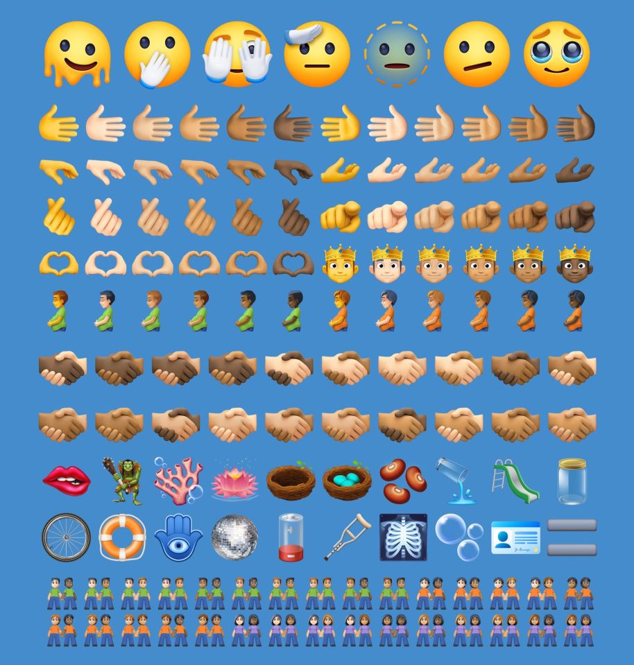 Full list of new emoji