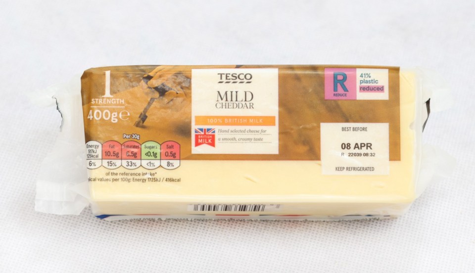 Tesco's mild cheddar cheese didn't wow in the taste test