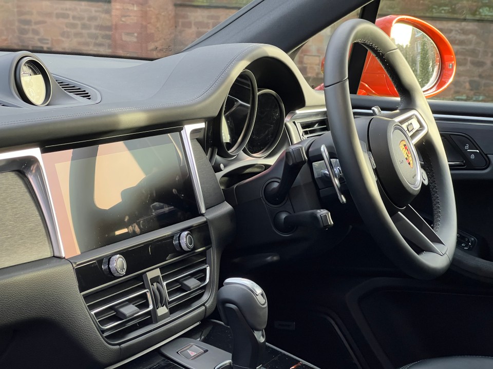 The interior is refined – with an analogue clock enhancing the luxury feel