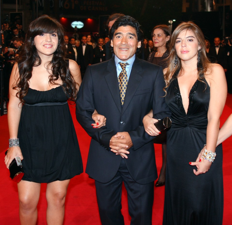 Dalma Maradona, right, refused to reveal where the ‘actual’ shirt is