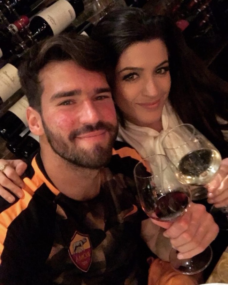 Alisson's wife Natalia Becker joined in the mockery of Pickford on Twitter