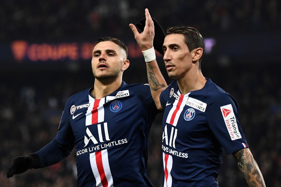 The Argentine trio of Mauro Icardi, Angel di Maria and Leandro Paredes are all also deemed surplus to requirements