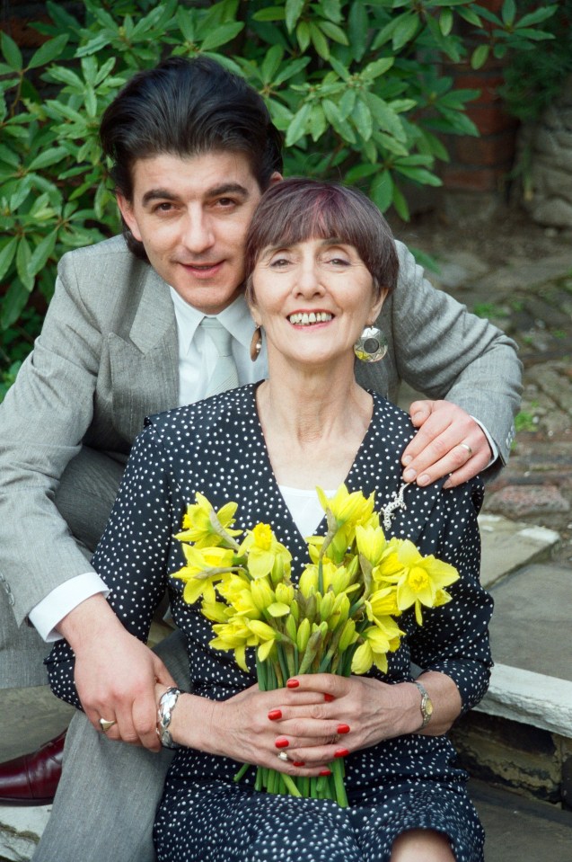 The beloved actress pictured above with co-star John Altman, who played Nick Cotton