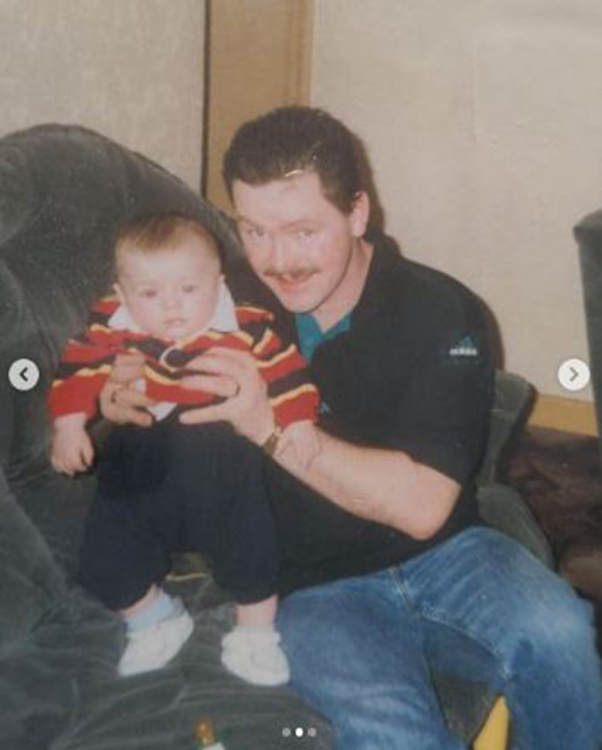 Gogglebox star Tom Snr looked totally different in a throwback snap with his son