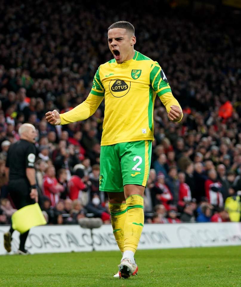 Man Utd and Arsenal both want Norwich's Max Aarons