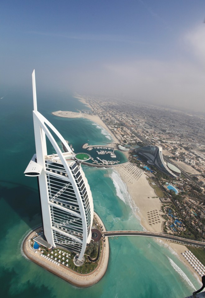 The helipad at the Burj Al Arab hotel