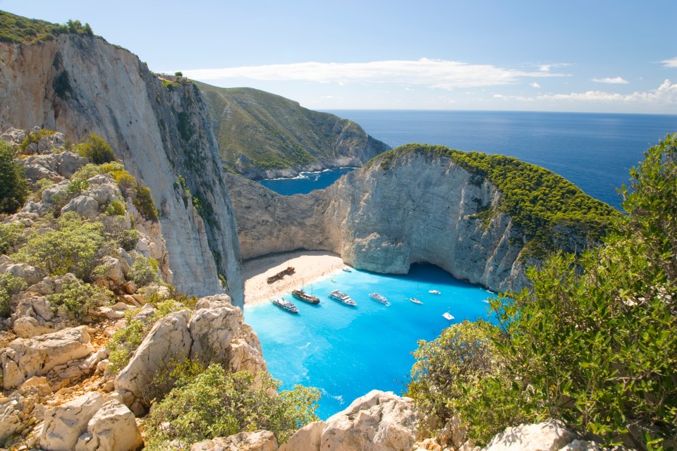 Destinations include popular beach locations in Spain, Cyprus, Greece (pictured) and Jamaica and deals start from £299pp